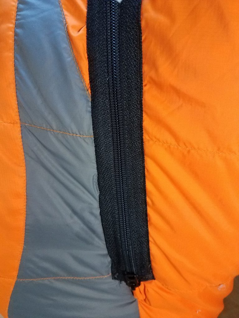 Show sample of zipper overlay replacement