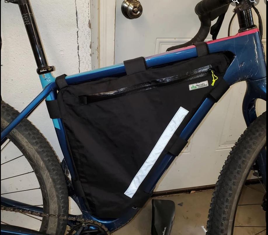 Bicycle Saddle Bag & Frame Bag with Roll Top Closure - Snēk Cycling